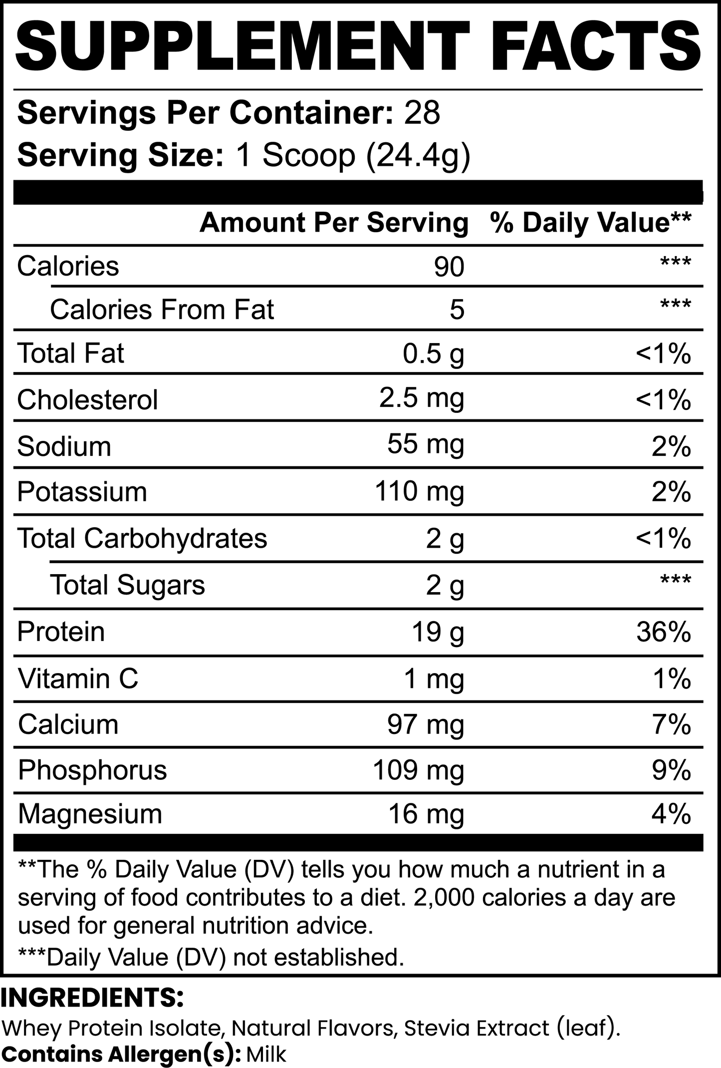 Pure3 100% Whey Protein Isolate (Vanilla) — Rising For People Coffee, Reno NV — image 5