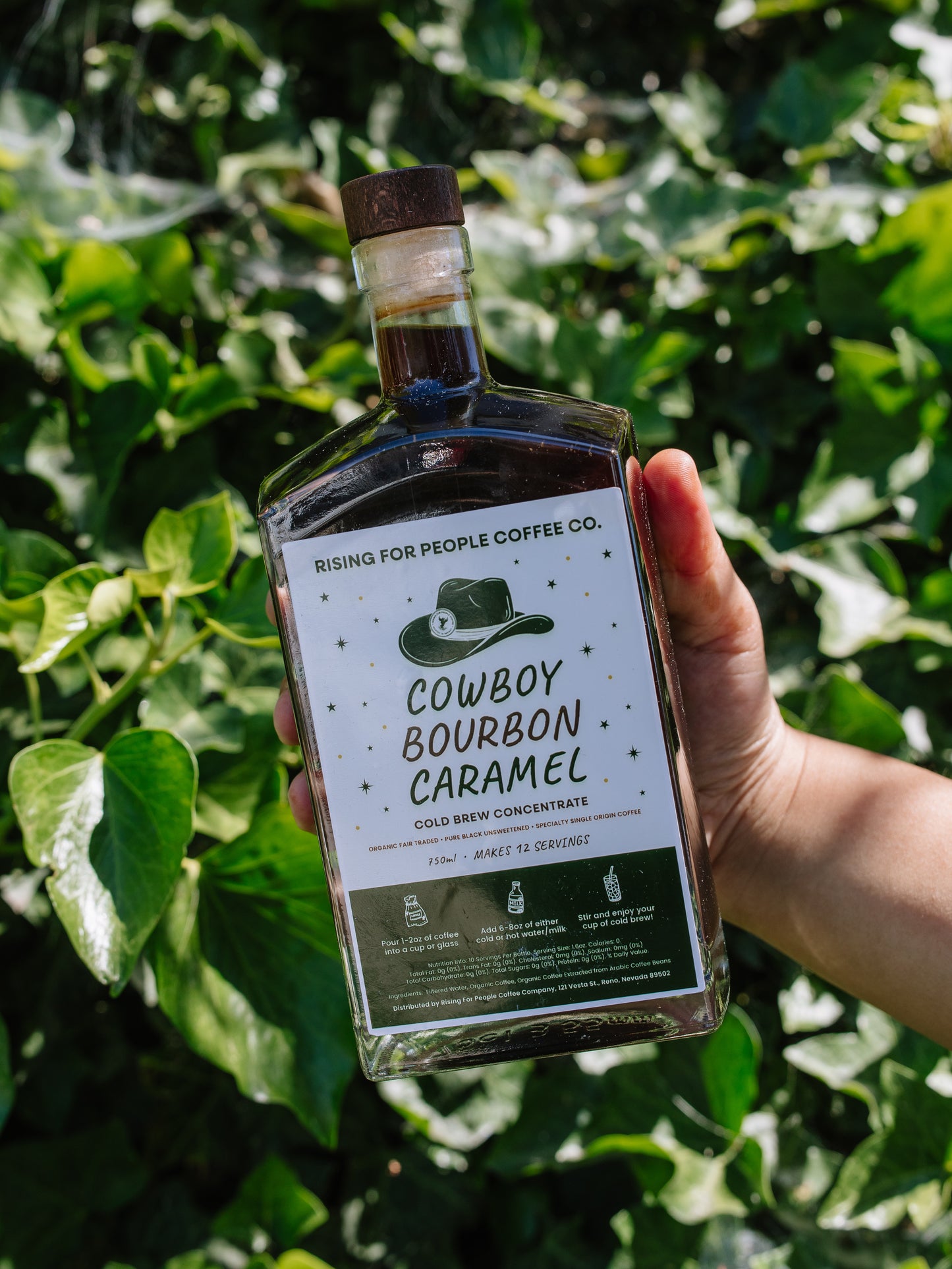 Cowboy Caramel Bourbon Cold Brew Concentrate | Ready-to-Drink Cold Brew Coffee 750ml