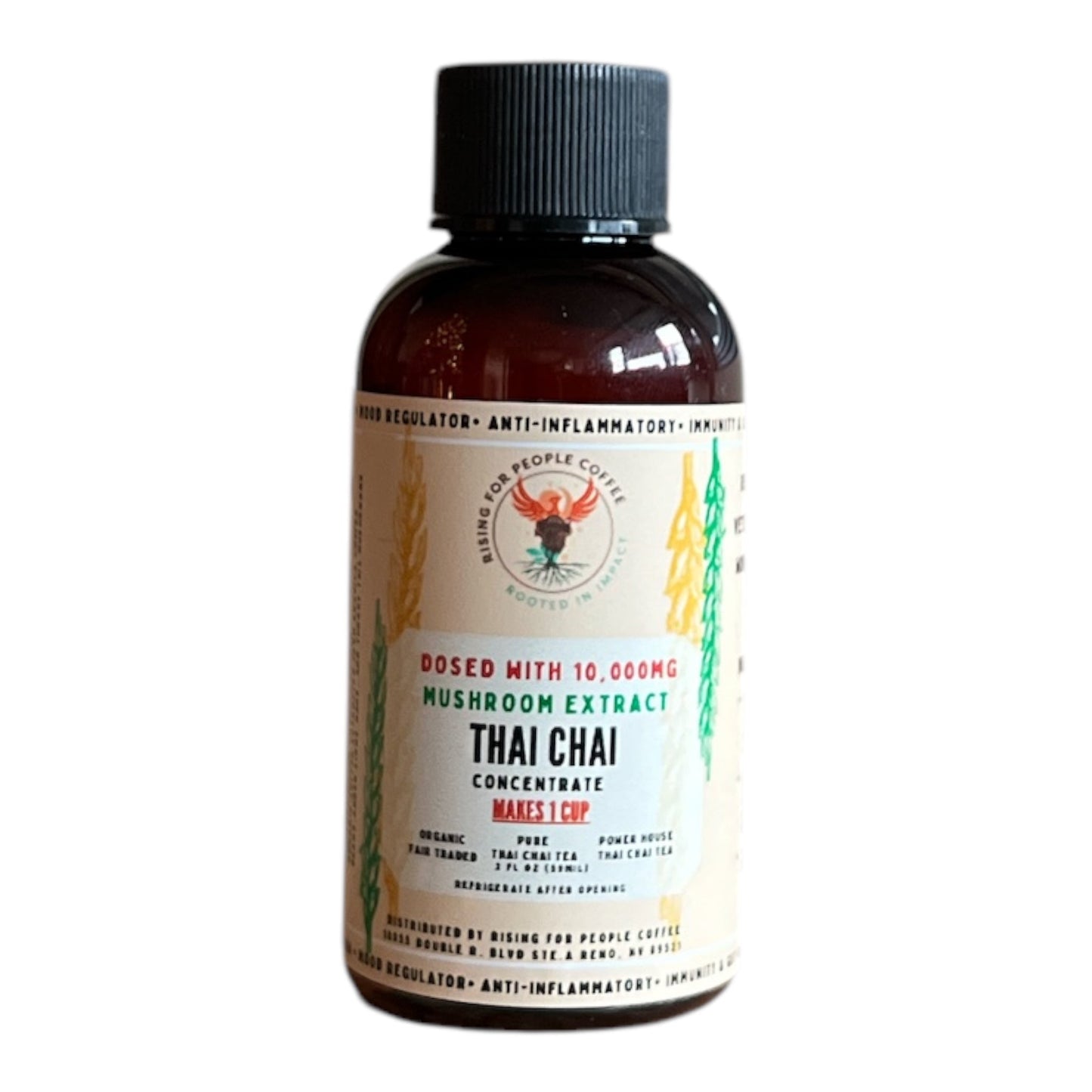 2oz Travel Thai Chai Tea Concentrate — Rising For People Coffee, Reno NV — image 4