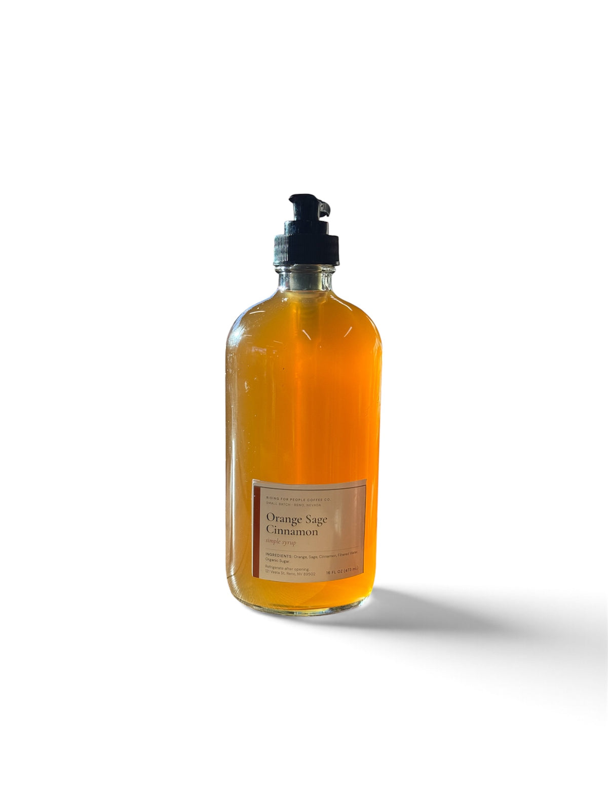 16oz Orange Cinnamon Sage Simple Syrup