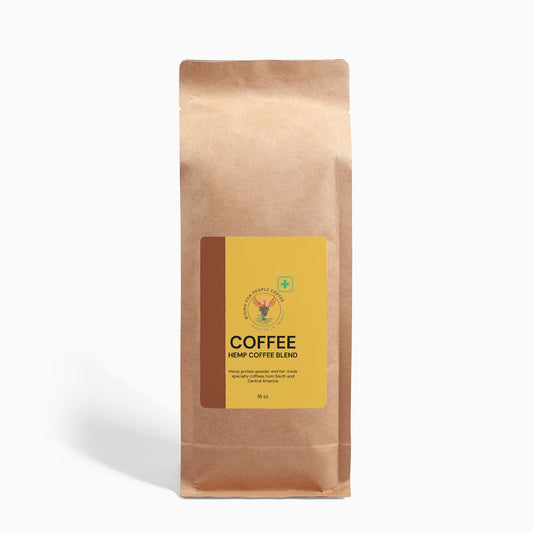 Hemp Coffee Blend - Medium Roast 16oz — medium roast — Rising For People Coffee, Reno NV — image 2