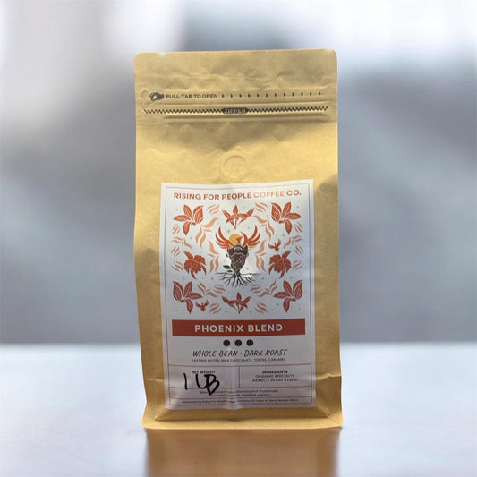 Phoenix Blend- Dark Roast Coffee — dark roast — Rising For People Coffee, Reno NV