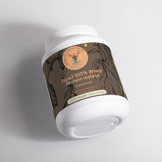 Pure3 100% Whey Protein Isolate (Chocolate) — Rising For People Coffee, Reno NV — image 2