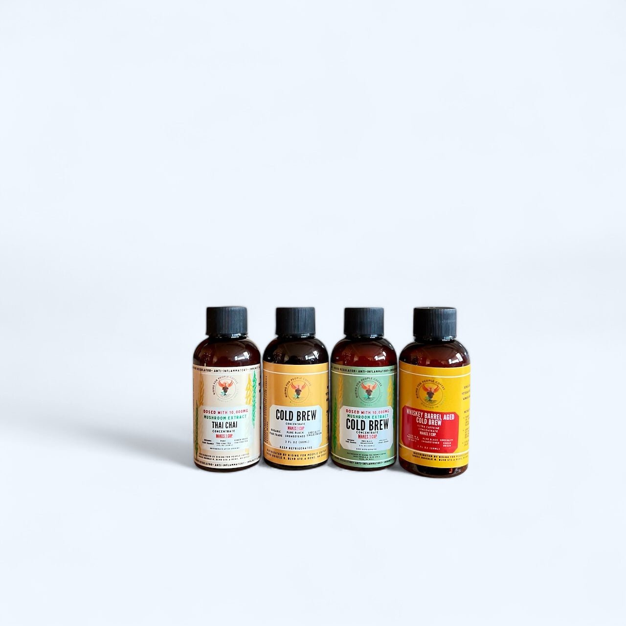 2oz Travel Cold Brew & Thai Chai Concentrate Set of 4 — Rising For People Coffee, Reno NV — image 3