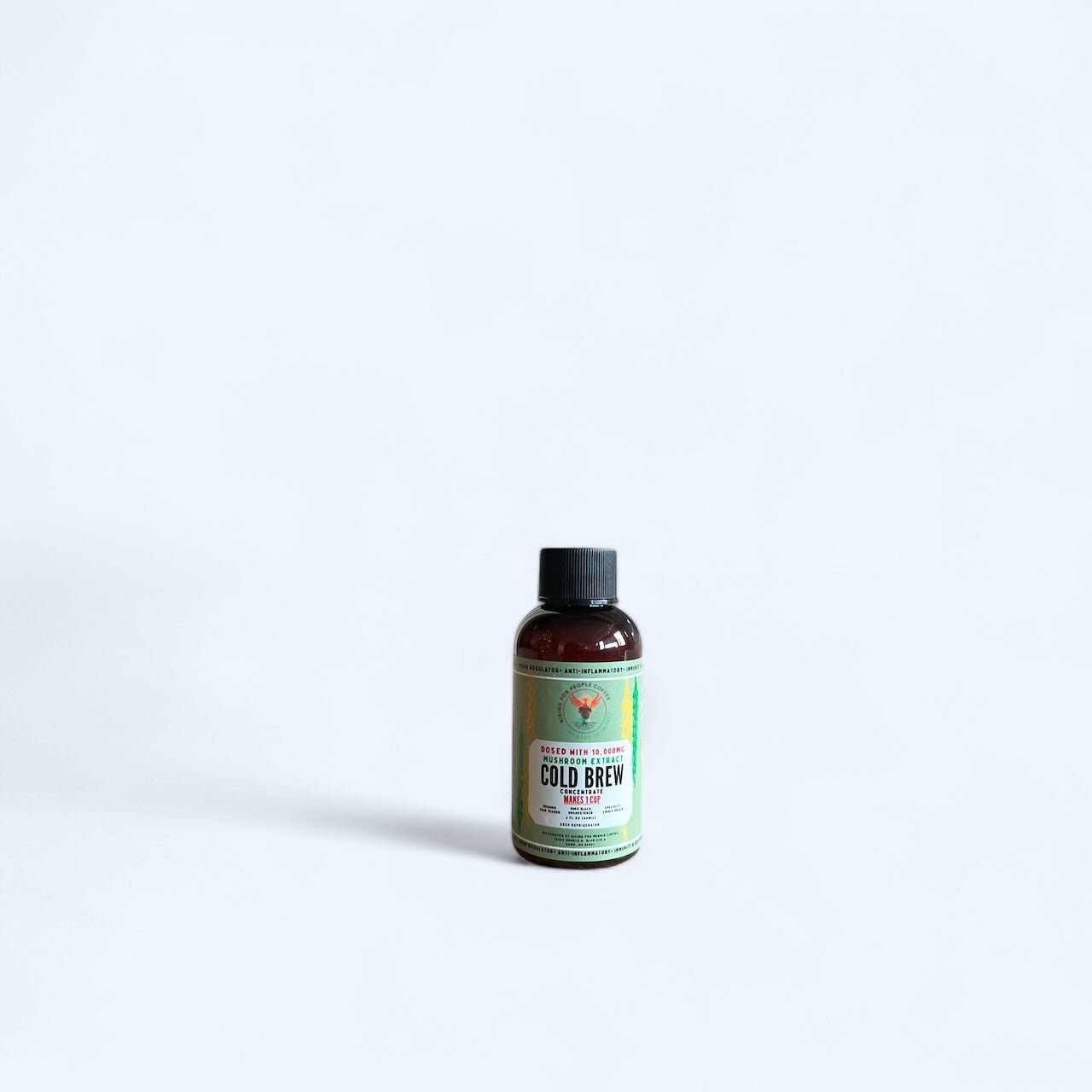 2oz Travel Mushroom Cold Brew Concentrate — medium roast — Rising For People Coffee, Reno NV — image 2