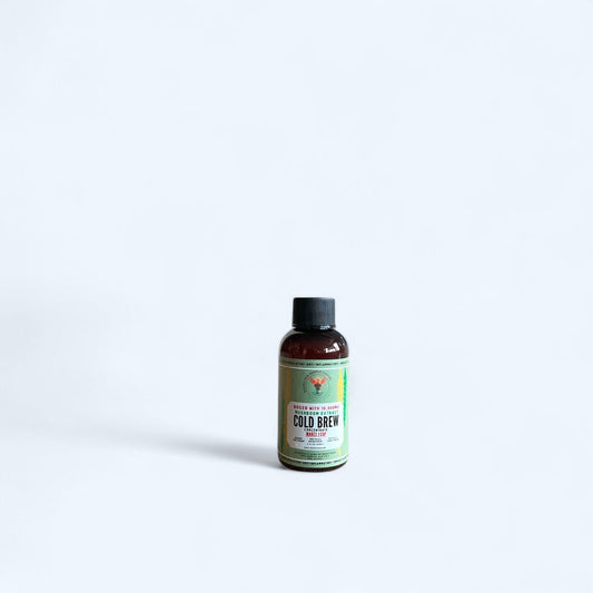 2oz Travel Mushroom Cold Brew Concentrate — medium roast — Rising For People Coffee, Reno NV — image 2