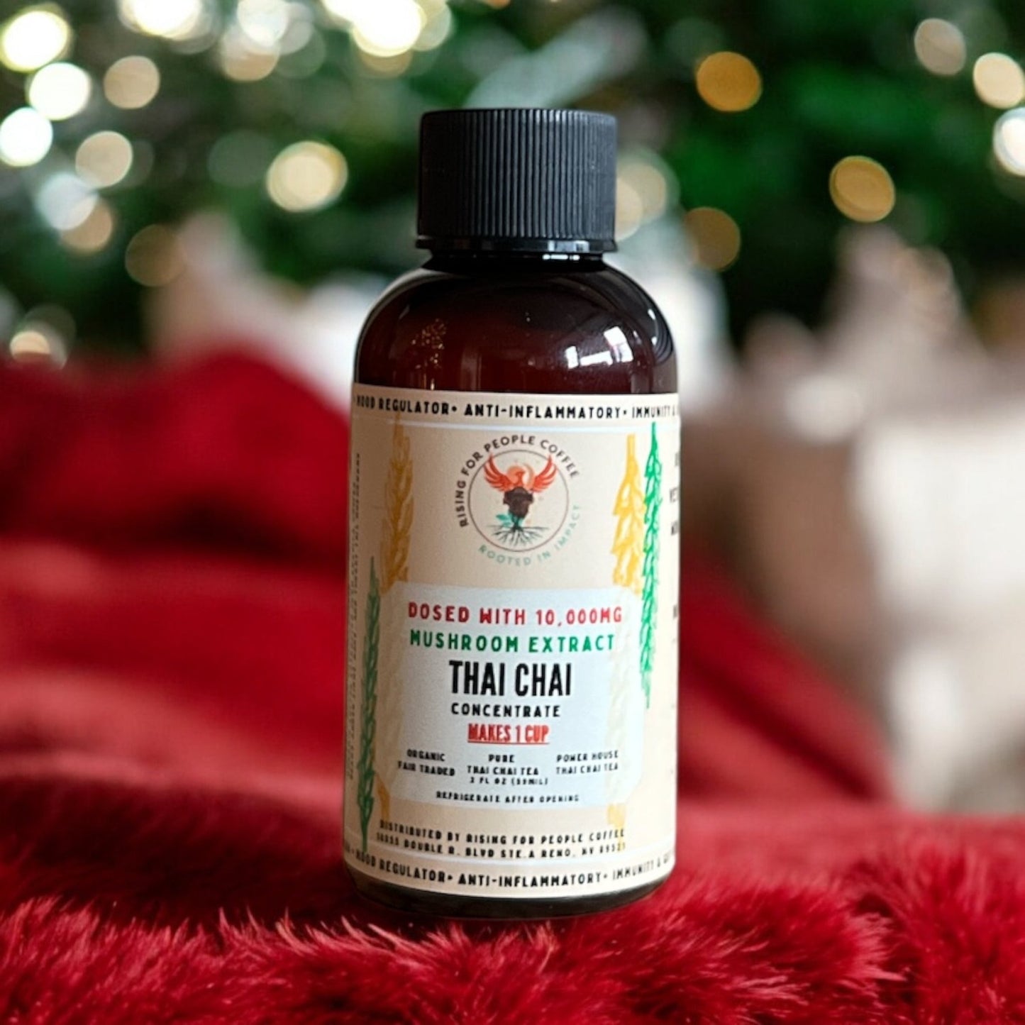 2oz Travel Thai Chai Tea Concentrate — Rising For People Coffee, Reno NV — image 2
