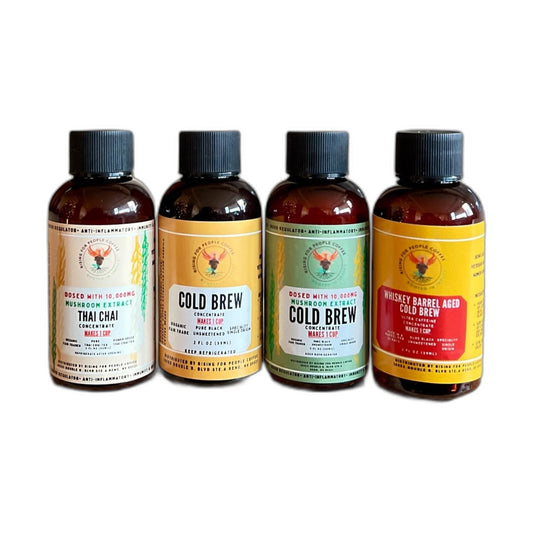 2oz Travel Cold Brew & Thai Chai Concentrate Set of 4