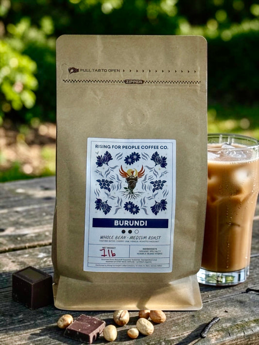 Burundi — Whole Bean, Medium Roast Coffee · Rising For People Coffee Co., Reno NV