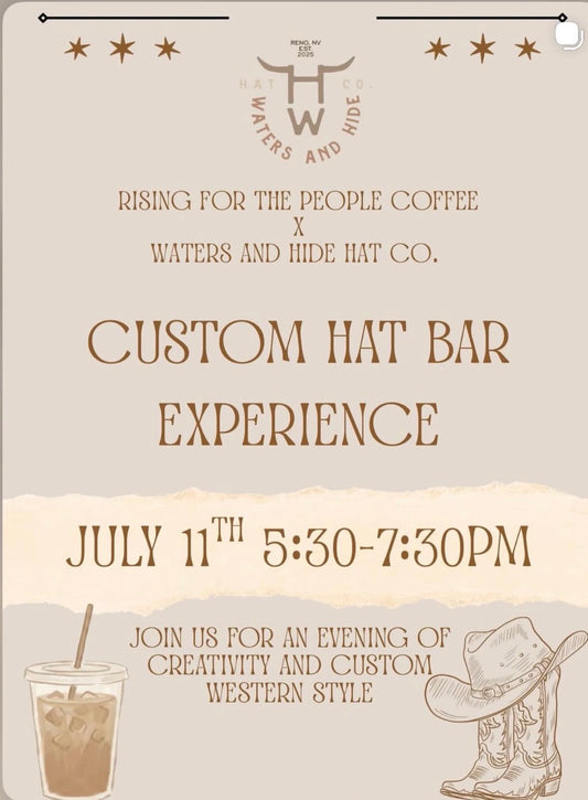 July 11th (5:30-7:30pm) Water Hats & Co. — Decorate-a-Hat Night