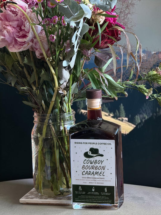 Cowboy Caramel Bourbon Cold Brew Concentrate | Ready-to-Drink Cold Brew Coffee 750ml