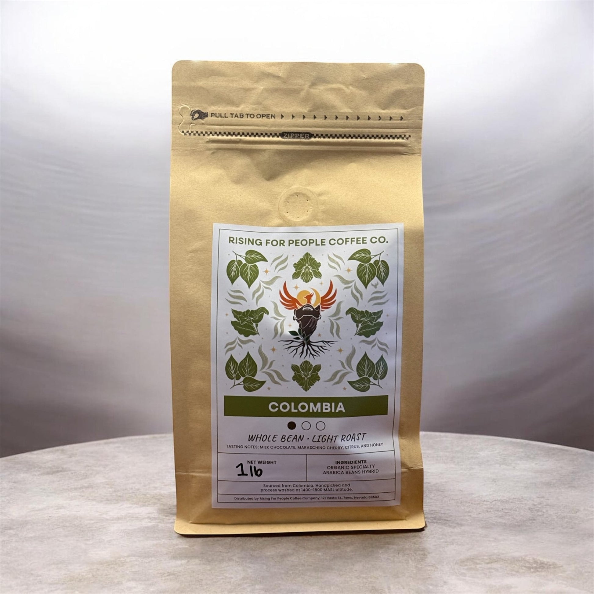 Colombia Coffee- Light Roast ( Women Co-Op) — light roast — Rising For People Coffee, Reno NV