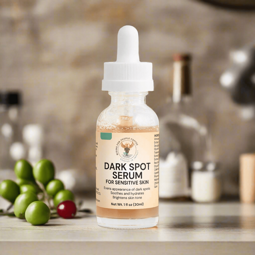 Dark Spot Serum for Sensitive Skin — dark roast — Rising For People Coffee, Reno NV