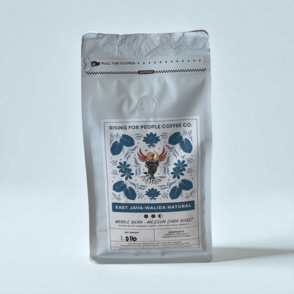 East Java Konang Springs Natural — single-origin from Indonesia — medium-dark roast — Rising For People Coffee, Reno NV