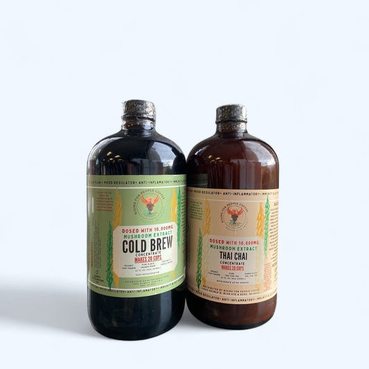 Mushroom Cold Brew & Thai Chai Concentrate Set — Rising For People Coffee, Reno NV — image 2