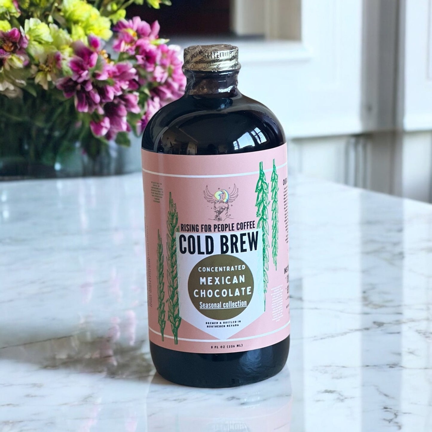 Limited Edition - Mexican Chocolate Cold Brew Concentrate Coffee — light roast — Rising For People Coffee, Reno NV — image 4