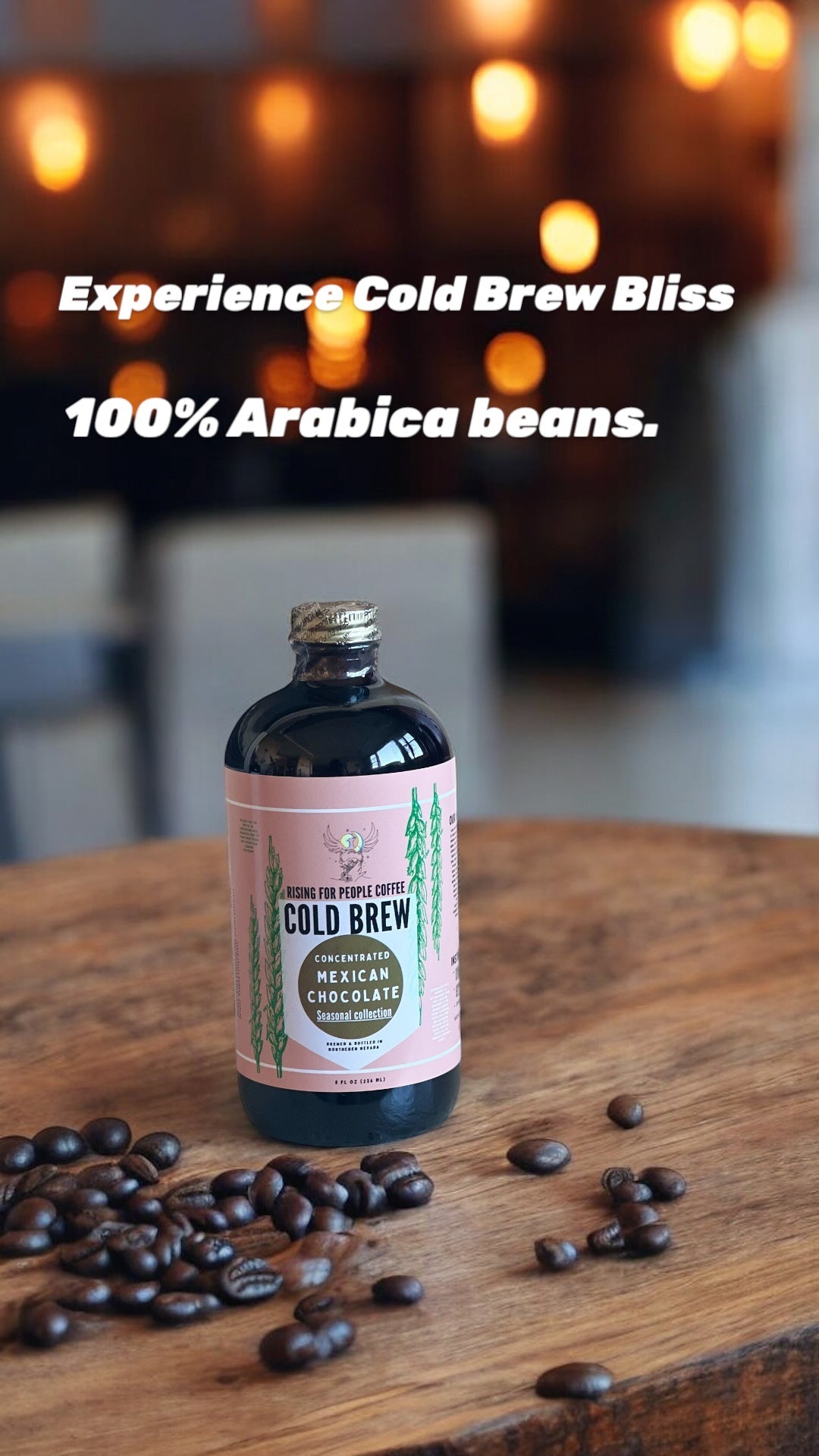 Limited Edition - Mexican Chocolate Cold Brew Concentrate Coffee — light roast — Rising For People Coffee, Reno NV — image 7