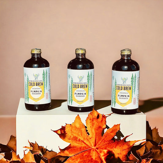 Limited Edition - Pumpkin Cold brew - preorder - Rising For People Coffee Co.CoffeeRising For People Coffee Co.Rising For People Coffee Co.Rising For people coffee cold brew bottle— Pumpkin cold brew concentrate