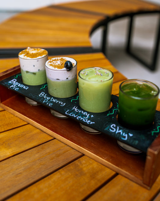 Matcha tasting flight