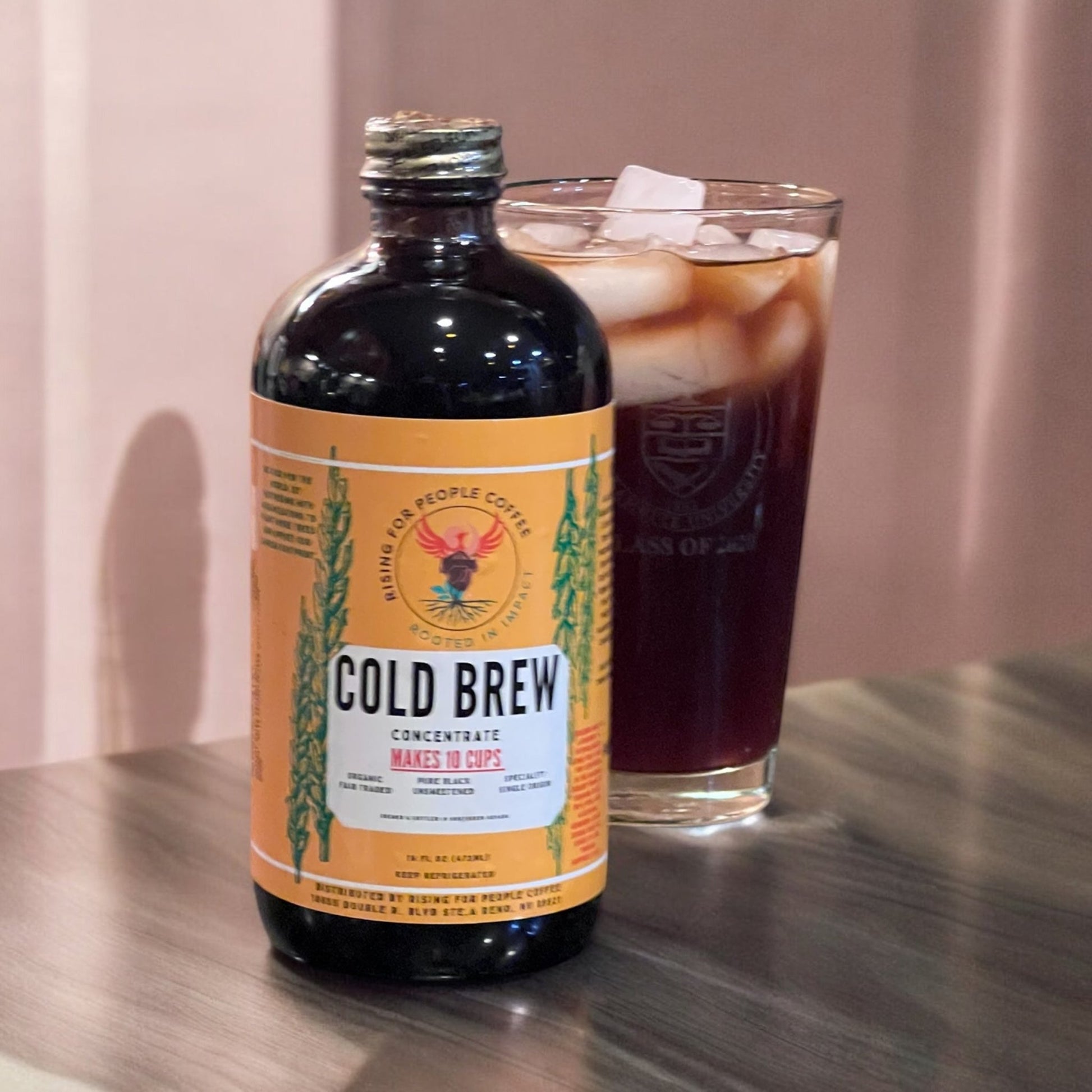 Original Concentrated Cold Brew Coffee - Rising For People Coffee Co.CoffeeRising For People Coffee Co.Rising For People Coffee Co.197644852840Rising for People Coffee cold brew bottle—Organic original concentrated cold brew, made with specialty Ethiopia roasted coffee beans Perfect for lattes, baking, cooking, and baking, Latte, Cappuccino, Coffee shop, Coffee shop near, Coffee near me, Roasted coffee, Speciality coffee, Green coffee, Black coffee, Espresso machine, French press, Espresso, Take