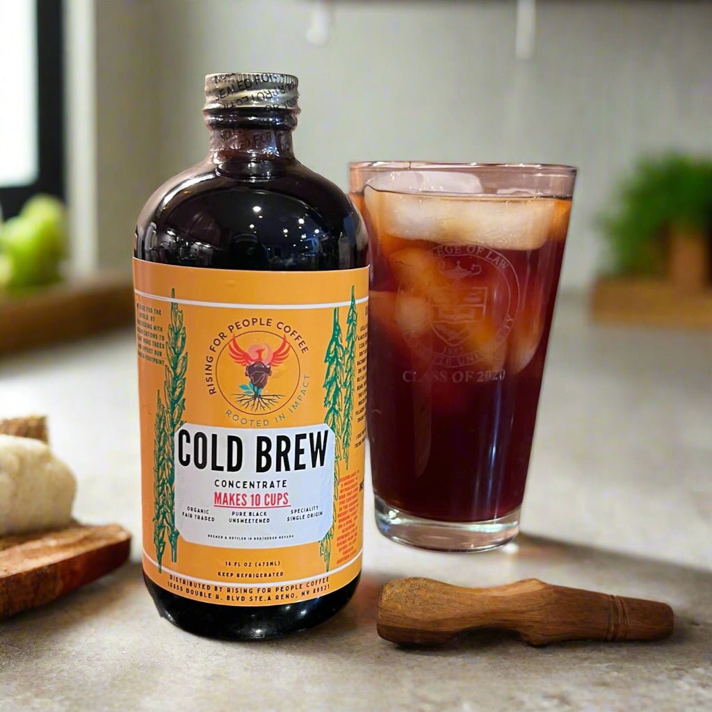 Original Concentrated Cold Brew Coffee — medium-dark roast — Rising For People Coffee, Reno NV — image 2