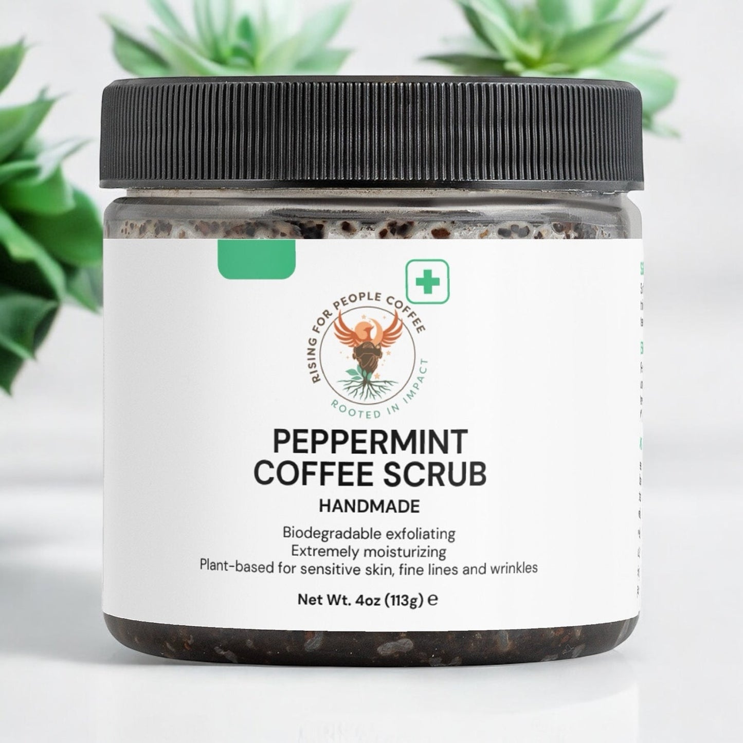 Peppermint Coffee Scrub — Rising For People Coffee, Reno NV — image 3
