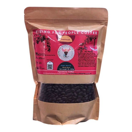 Peru Decaf — decaf medium-dark roast — Rising For People Coffee, Reno NV — image 2