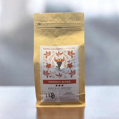 Phoenix Blend- Dark Roast Coffee — dark roast — Rising For People Coffee, Reno NV