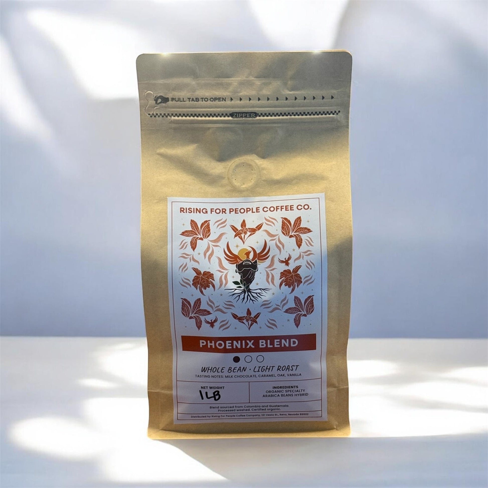 Phoenix Blend- Light Roast — light roast — Rising For People Coffee, Reno NV