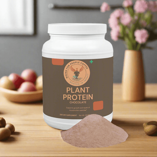 Plant Protein (Chocolate) — Rising For People Coffee, Reno NV