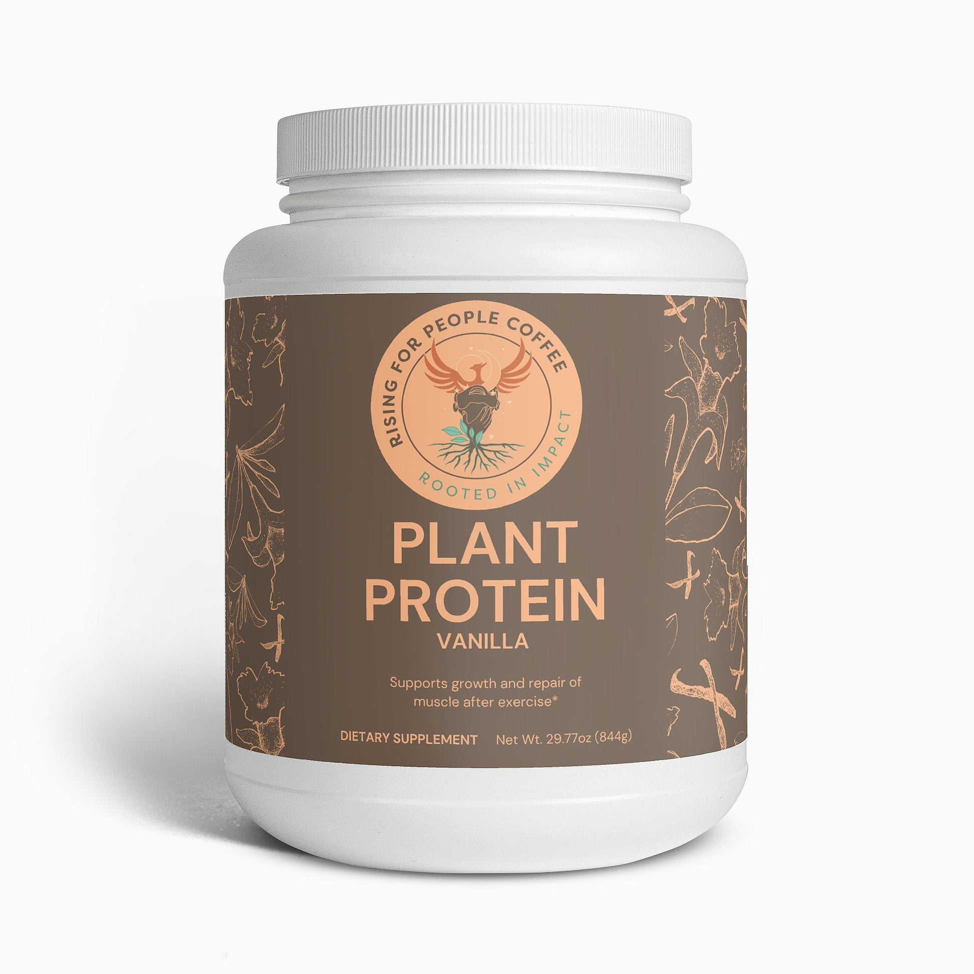 Plant Protein (Vanilla) — Rising For People Coffee, Reno NV