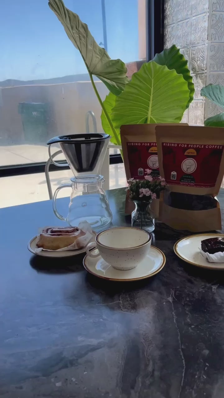 Rising for People Coffee bag—Organic Honduras light roast coffee