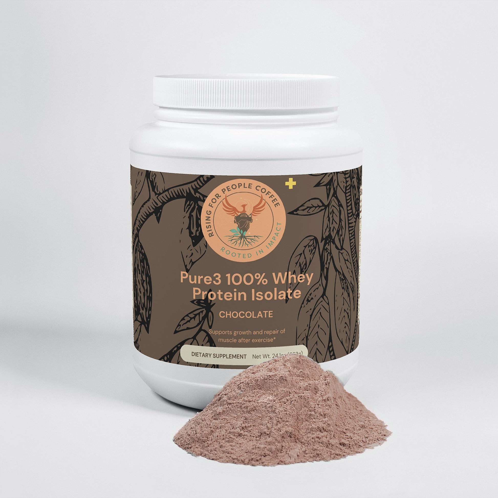 Pure3 100% Whey Protein Isolate (Chocolate) — Rising For People Coffee, Reno NV — image 4