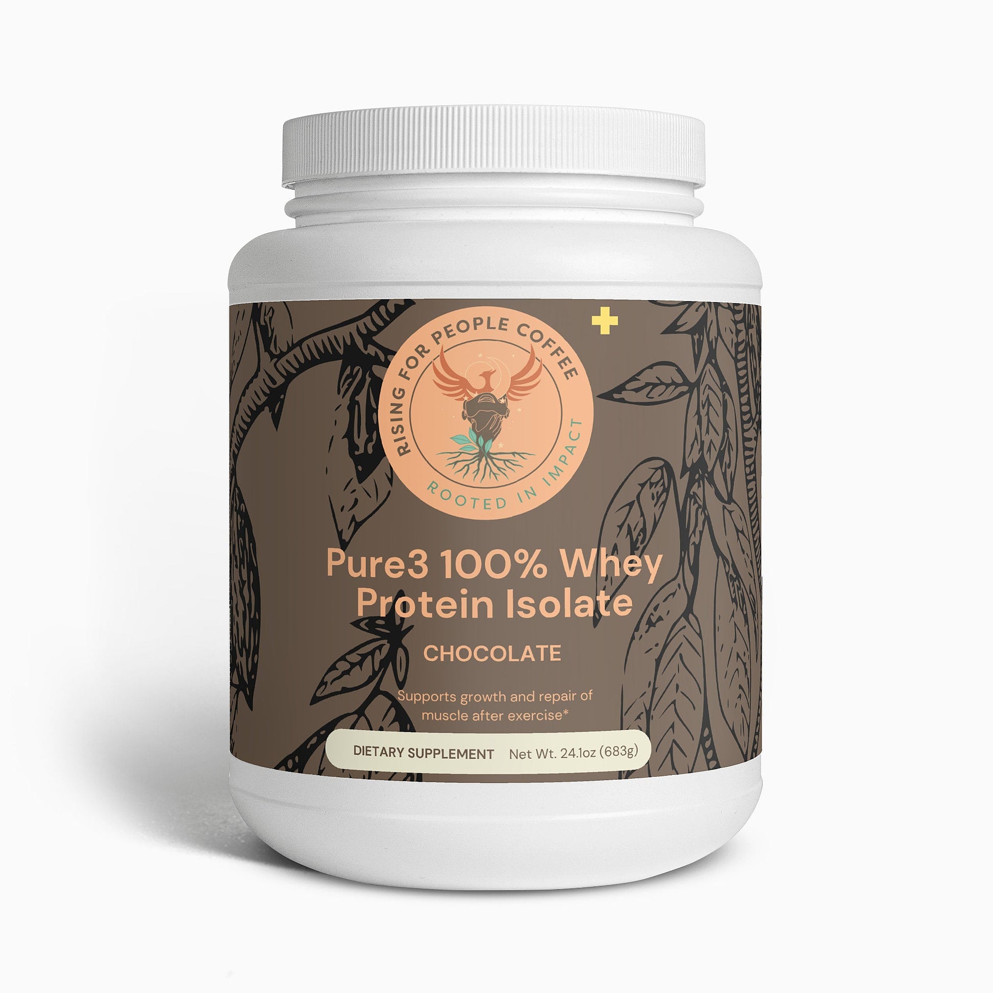 Pure3 100% Whey Protein Isolate (Chocolate) — Rising For People Coffee, Reno NV