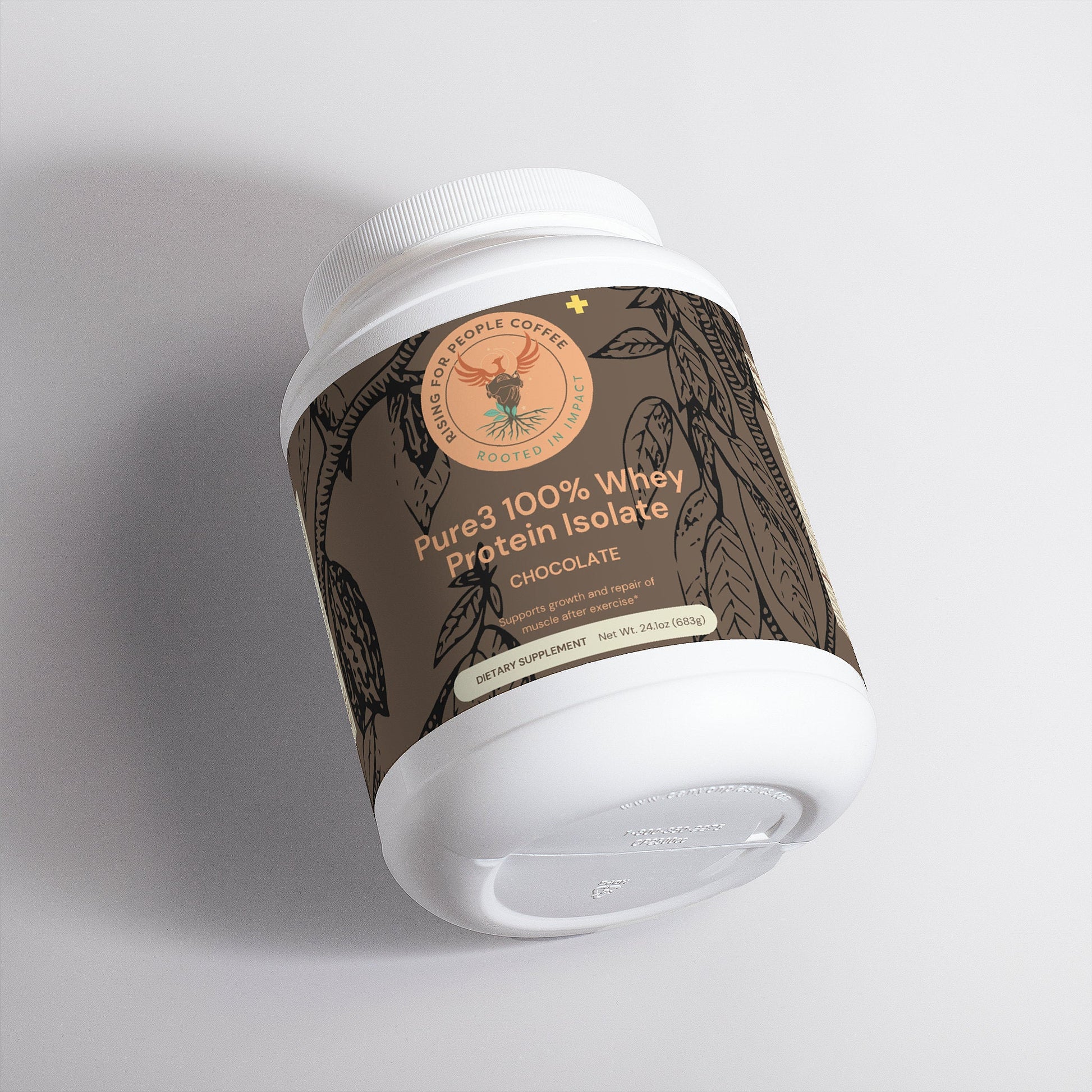 Pure3 100% Whey Protein Isolate (Chocolate) — Rising For People Coffee, Reno NV — image 2
