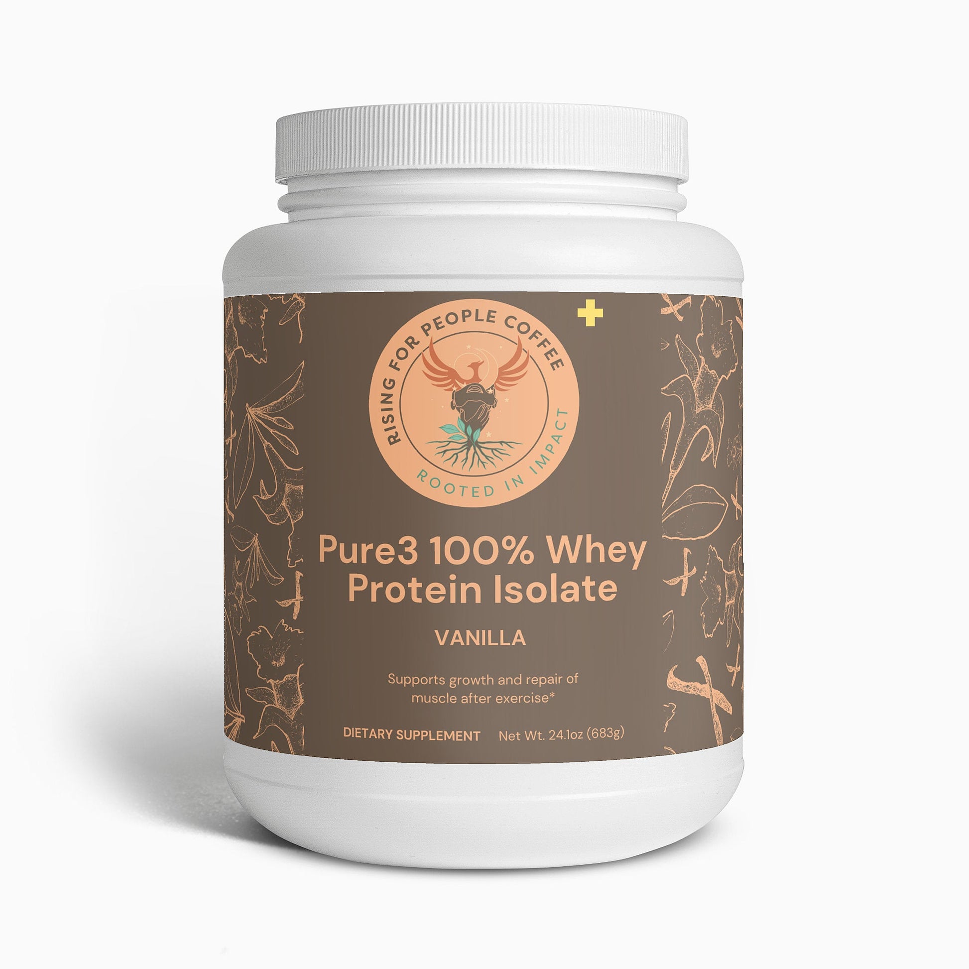 Pure3 100% Whey Protein Isolate (Vanilla) — Rising For People Coffee, Reno NV