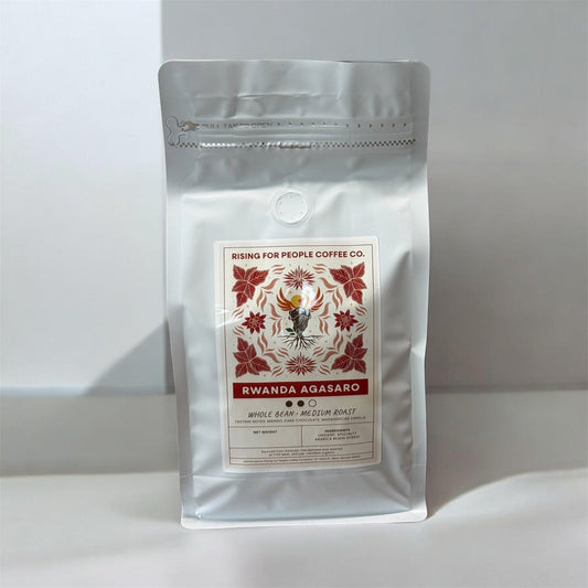 Rwanda Coffee Beans — medium roast — Rising For People Coffee, Reno NV